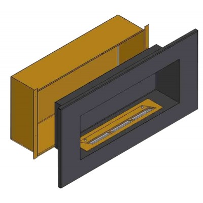 Теплоизоляционный корпус для встраивания в мебель для очага 600 мм (ZeFire)