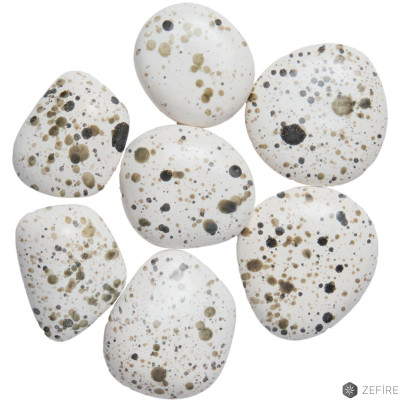 Декоративные керамические камни с цветной крапинкой 7 шт (ZeFire) в категории Аксессуары к биокаминам
