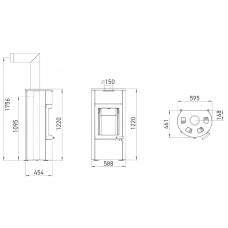 Печь-камин Austroflamm Uno Xtra