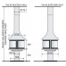 Центральный камин Lea 998 JC Bordelet
