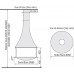 Центральный открытый камин Zelia 908 JC Bordelet
