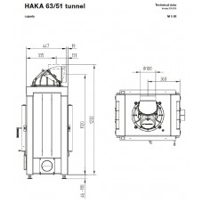 Каминная топка Hoxter HAKA 63/51T