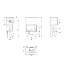 Каминная топка Kratki NBC/680/280