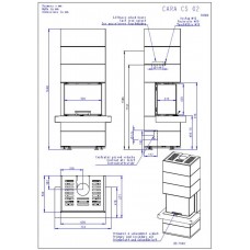 Каминная топка Romotop CARA CS 02 с подъёмной дверцей