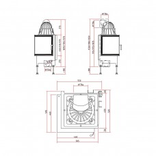 Каминная топка Schmid Ekko 45(45)s 7 kW